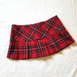 Red Plaid Skirt